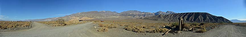 Panorama of Ballarat and the Panamint Mountains, November 16, 2014